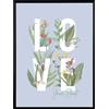 Stampa incorniciata immagine con scritta "Love" 20 x 25 cm