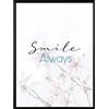 Stampa incorniciata Smile Always 20x25 cm