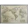 Stampa incorniciata mappa chiara 40x60 cm