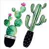 Adesivo decorativo per parete Watercolour Cactus 2 fogli 31x31 cm