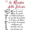 - Adesivo da parete Ricetta felicità 47x67 cm