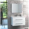 Mobile bagno base lavabo sospeso Mary 90x46 cm bianco
