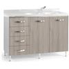 Base sottolavello cucina con cassettiera L 120 olmo sinistro