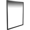 Specchiera box da parete con cornice in legno finitura nera 50x70 cm