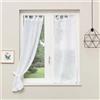 Tenda a vetro Lione L 90 x H 150 cm bianco