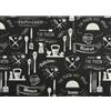 Tappeto cucina Surf Full lavagna nero 55 x 180 cm