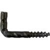 Cancano rustico per legno in acciaio nero 5,2x50 mm 2 pz