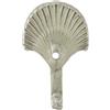 Gancio da muro decorativo ottone nichelato 20x32mm 1 pz