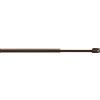 Astina per tenda Berlino a vite tonda 70/110 mm marrone