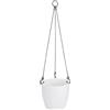 Vaso Brussels da appendere bianco 18 cm
