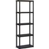 Scaffale in plastica 5 ripiani 60x30x176 cm 30 kg/ripiano