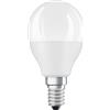 OSRAM General Lighting Lampadina LED E14 RGBW E14 forma a sfera Osram 470lm multicolore