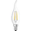 Lampadina LED E14 forma colpo di vento Osram 470lm bianco caldo