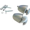 Supporto per mensole in vetro in acciaio nichel 42 x 45 x 30 mm