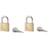 Lucchetto a cilindro Set da 2 lucchetti ottone 30 mm