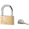 - Lucchetto a cilindro ottone arco acciaio 70 mm 2 chiavi