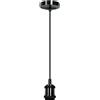 - Portalampadina E27 sospeso nera 1,5 m max.60W