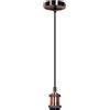 - Portalampadina E27 sospeso bronzo 1,5 m max.60W