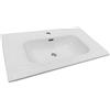 Lavabo in ceramica laccato bianco L 80 cm