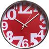 Orologio da parete Marte fondo rosso 30x4 cm