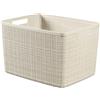 Keter Contenitore in plastica riciclata Keter Curver Jute L 36x28x23 cm avorio
