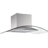 Cappa cucina vetro 90 cm larice