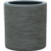 - Vaso da esterno in Fiberstone 22x22x22 cm grigio