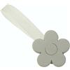 Fermatende calamita Mini Clip Margherita in legno grigio 2 pz