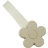 Fermatende calamita Mini Clip Margherita in legno bianco 2 pz