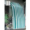 Tenda da sole a caduta verticale con anelli 145x300 cm grigio rigato