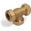 Giacomini R564 Raccordo a T in ottone per tubi in rame diametro 16