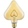 Lampadina LED E27 decorativa Cuore 200 lm luce ambrata