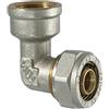 - Raccordo gomito femmina per multistrato a stringere 1/2" x 20mm