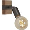 Faretto Wood basic legno naturale 1xE27