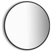 Specchio Led Sharon con profilo nero diametro 80 cm