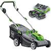 LUXTOOLS Tagliaerba a batteria LUX A-RM-2x20/43 da 40 V L taglio 43 cm