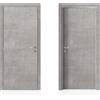 Collezione SILVER Porta battente reversibile Bormio cemento 70x210 cm