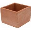 Vaso da esterno in terracotta Mignon quadrato 9x11,5x8 cm