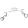 Faretto 2 luci Paris L 25 cm bianco