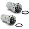 2 spine F SAT per cavo coassiale 5 mm