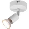 Faretto Paris Ø 8 cm bianco