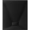 Piatto doccia in poliestere nero effetto pietra 70 x 90 cm
