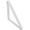Staffa per mensola in metallo 27,2x27,2 cm bianca
