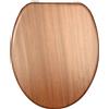 Copriwater ovale in mdf finitura noce