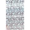 Tenda a vetro Love rosso L 58 x H 150 cm