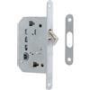 Serratura porte scorrevoli da infilare cromo satinato frontale tondo 16 mm