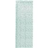 Tenda a vetro Foglie L 58 x H 150 cm azzurro