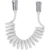 Flessibile a molla estensibile 150 cm bianco/cromo