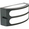 Applique da parete Sovil Squba E27 max.60 W grafite