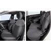 Serie completa coprisedili Fiat 500L antracite e grigio piombo